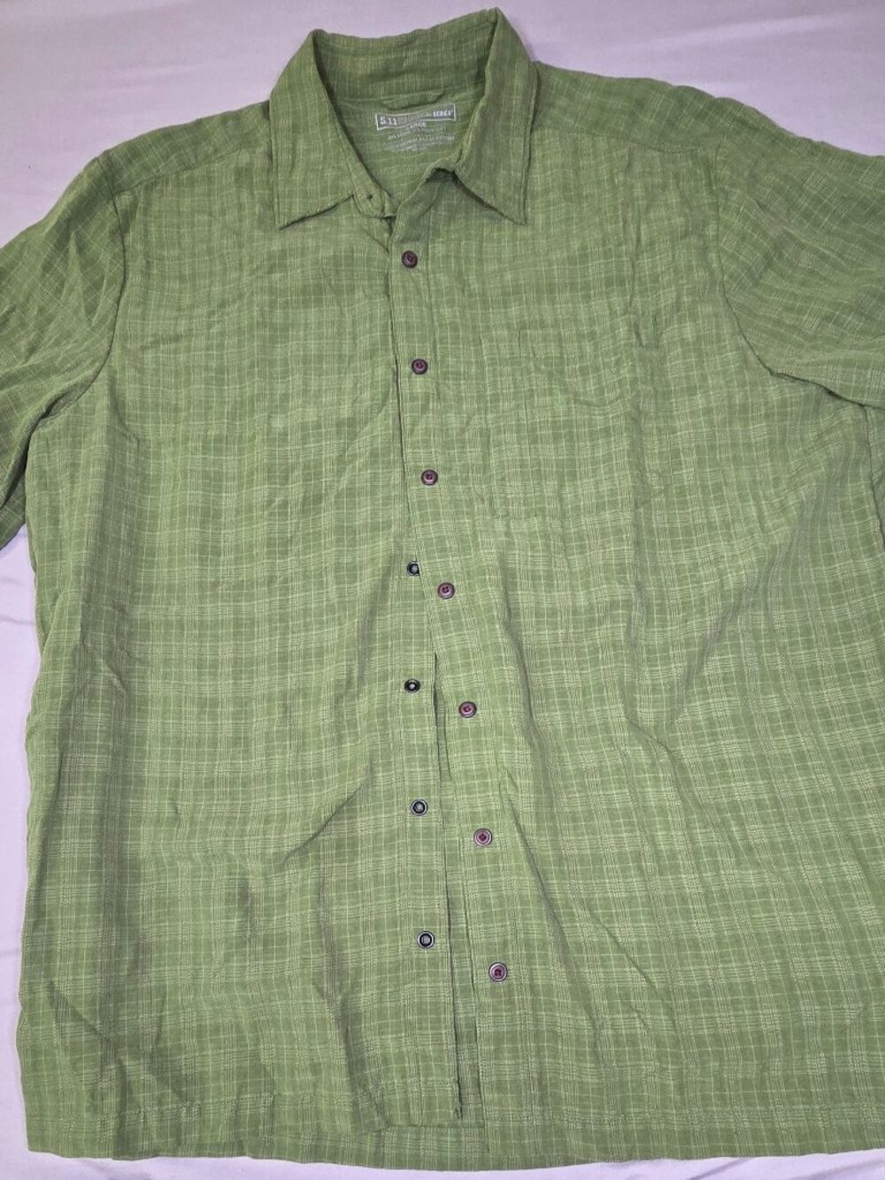 5.11 Tactical Olive SS Button-Down Shirt L